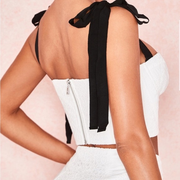 House of CB "Roccoco" White Broderie Anglaus
Bustier Top - Picture 2 of 7